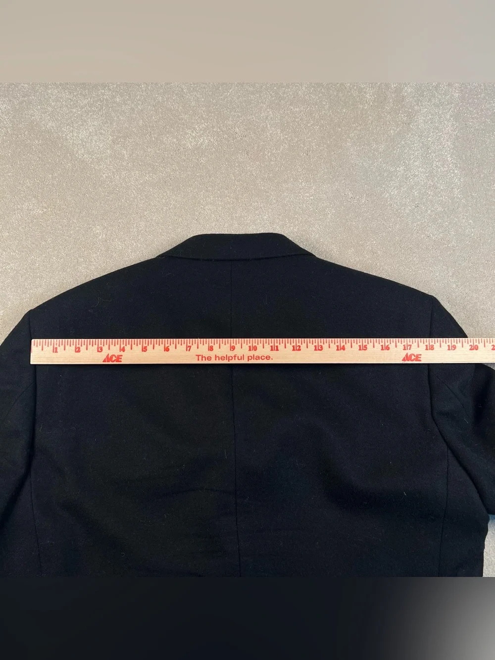 Oscar de la Renta Cashmere Wool Blend Blazer Suit Jacket Black 3 Button Mens 38R